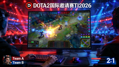 DOTA2电竞比赛直播画面 - 国际邀请赛TI2026赛事